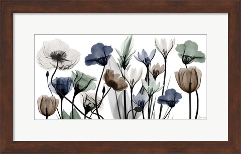 Framed Floral Neutrals 1 Print