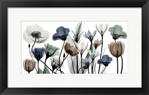 Framed Floral Neutrals 1 Print