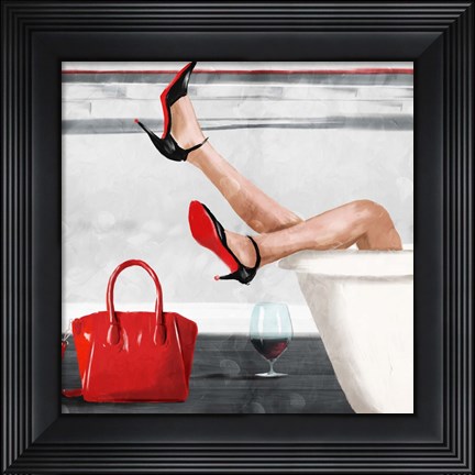 Framed Bath and Wine Print