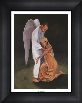 Framed He Lifted Me Print
