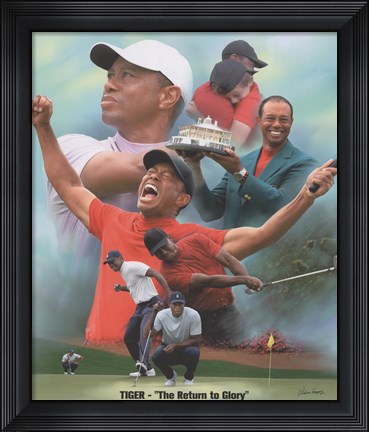 Framed Tiger Woods Print