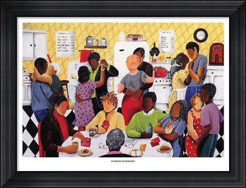 Framed Pay the Rent Quarter Party Print