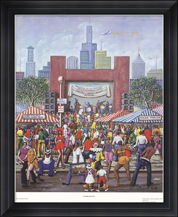 Framed Summer Festival Print