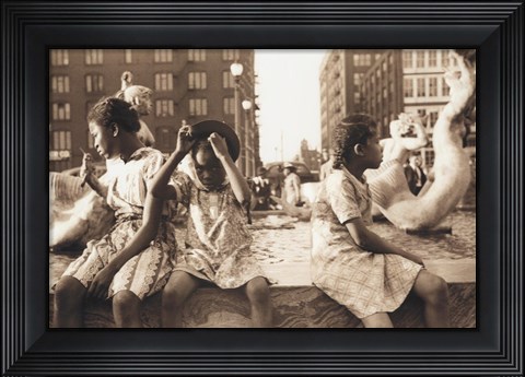 Framed Hot Summer in the City, 1940 Print