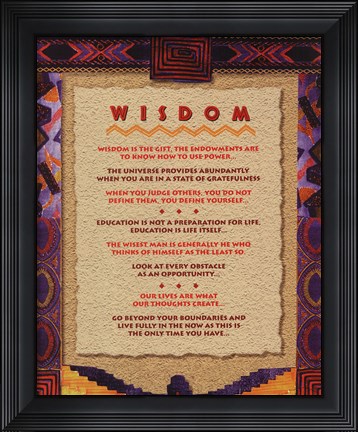 Framed Wisdom Print
