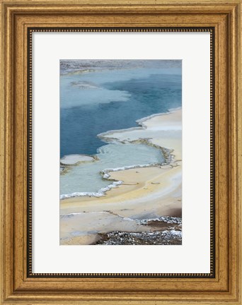 Framed Pool Detail, Yellowstone National Park Print