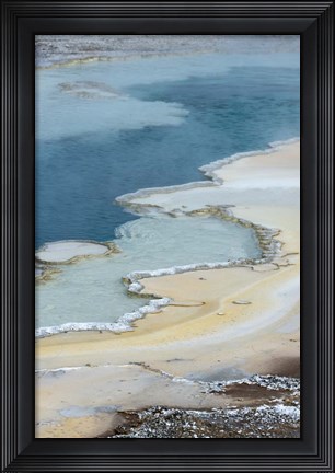 Framed Pool Detail, Yellowstone National Park Print