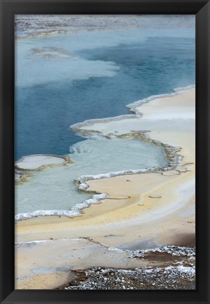 Framed Pool Detail, Yellowstone National Park Print