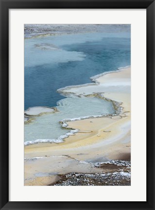 Framed Pool Detail, Yellowstone National Park Print