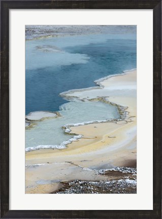 Framed Pool Detail, Yellowstone National Park Print