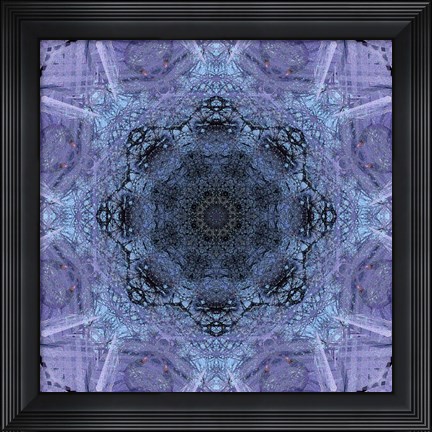 Framed Colorful Kaleidoscope 1 Print