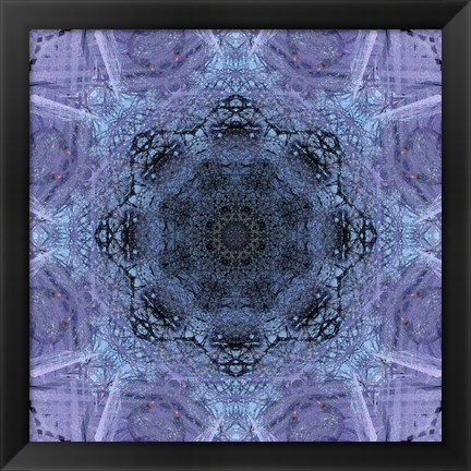 Framed Colorful Kaleidoscope 1 Print