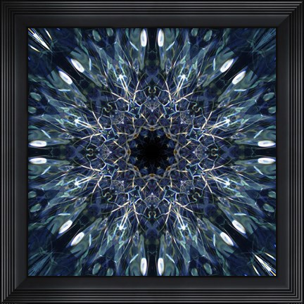 Framed Colorful Kaleidoscope 2 Print