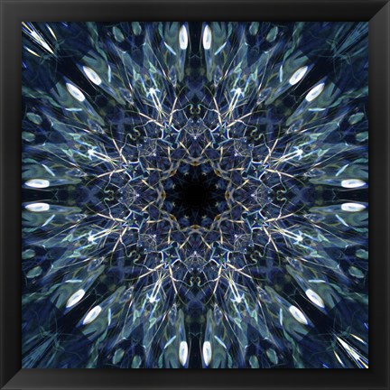 Framed Colorful Kaleidoscope 2 Print