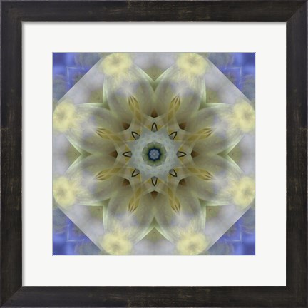 Framed Colorful Kaleidoscope 3 Print