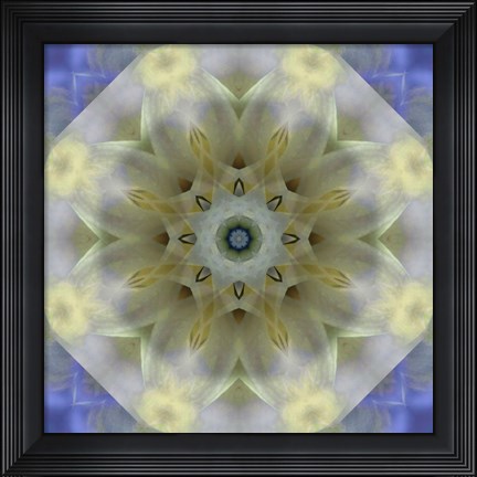 Framed Colorful Kaleidoscope 3 Print