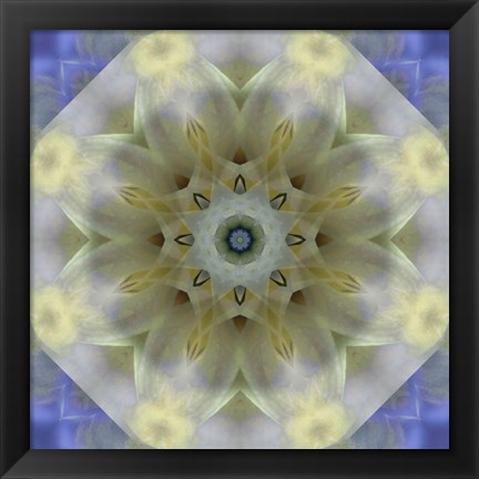 Framed Colorful Kaleidoscope 3 Print
