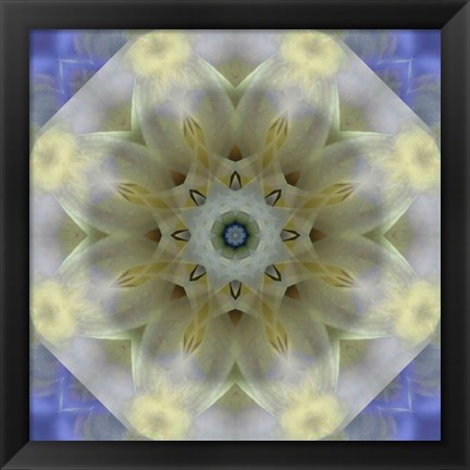 Framed Colorful Kaleidoscope 3 Print