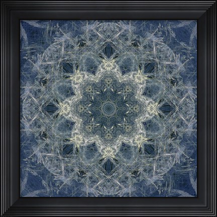 Framed Colorful Kaleidoscope 6 Print