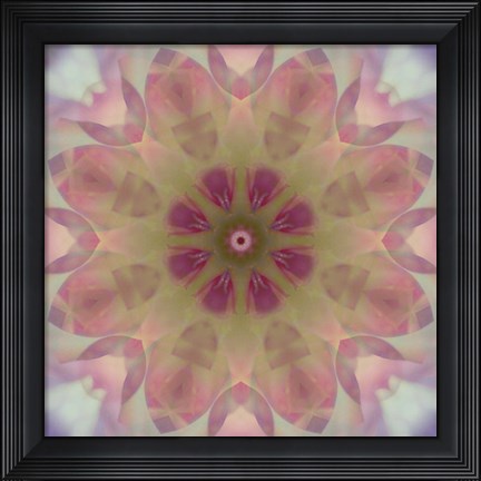 Framed Colorful Kaleidoscope 8 Print