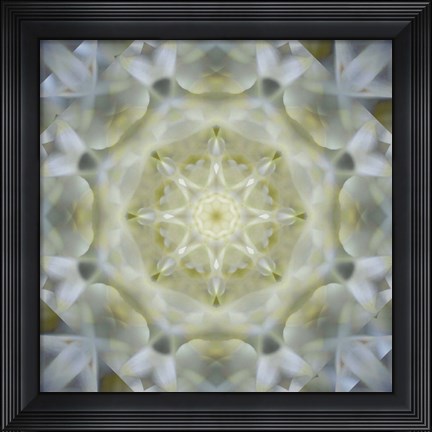 Framed Colorful Kaleidoscope 15 Print