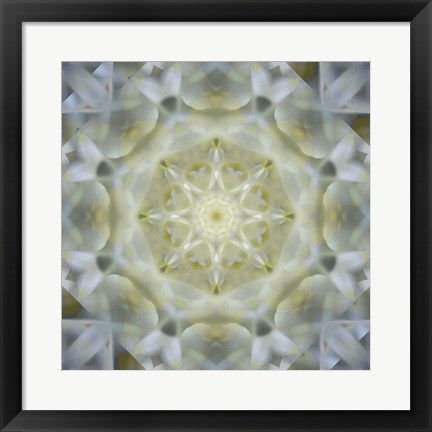 Framed Colorful Kaleidoscope 15 Print