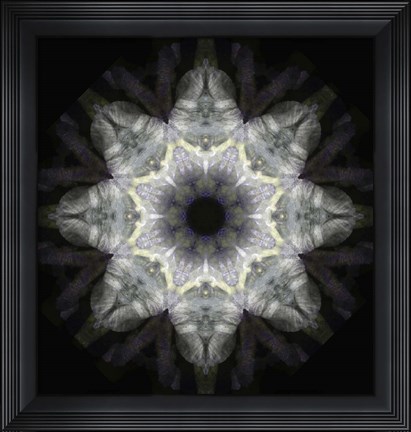 Framed Colorful Kaleidoscope 18 Print