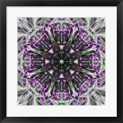 Framed Colorful Kaleidoscope 19 Print