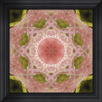 Framed Colorful Kaleidoscope 20 Print