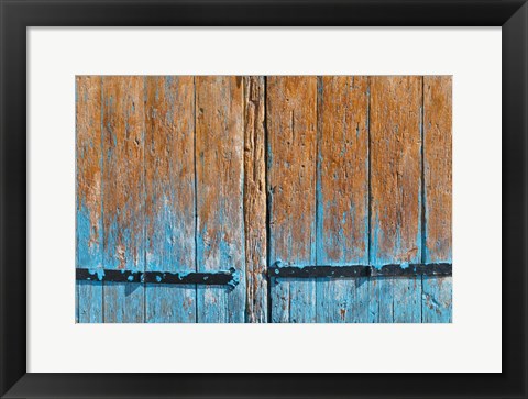 Framed Painted Wooden Door Print