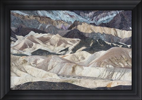 Framed California Twenty Mule Team Canyon, Death Valley National Park Print