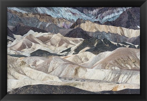 Framed California Twenty Mule Team Canyon, Death Valley National Park Print