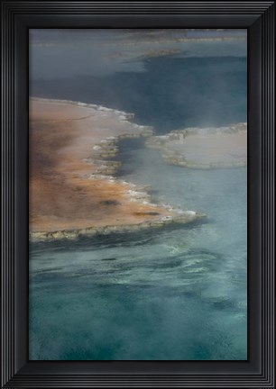 Framed Doublet Pool detail, Yellowstone National Park Print