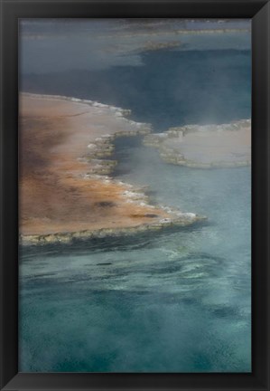 Framed Doublet Pool detail, Yellowstone National Park Print