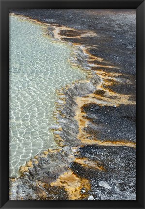 Framed Run-off Detail, Yellowstone National Park Print