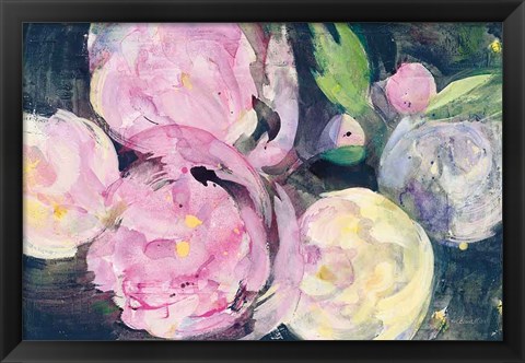 Framed Evening Peonies I Print