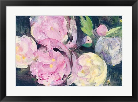 Framed Evening Peonies I Print