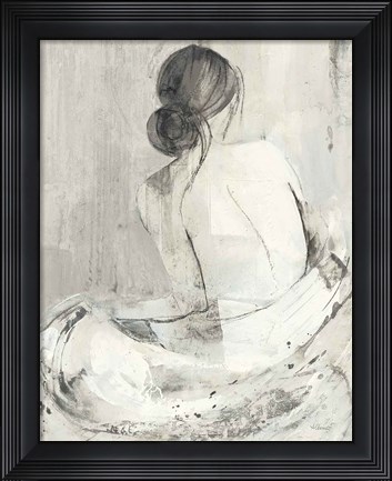 Framed Evening I Neutral Print