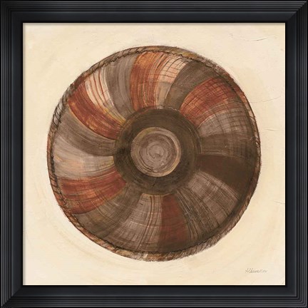 Framed Woven Beauty II Dark Print