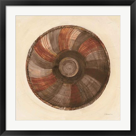 Framed Woven Beauty II Dark Print