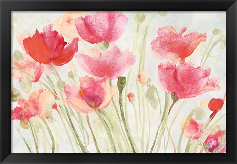 Framed Blush Poppies Print