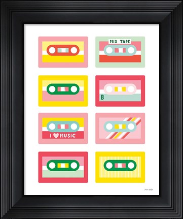 Framed Lets Listen to Music III Print