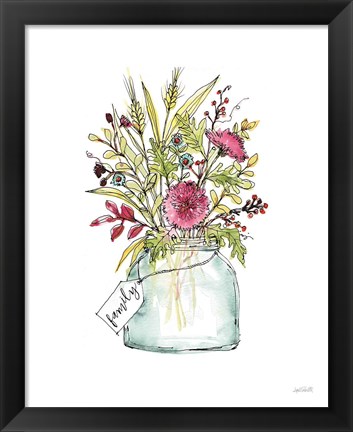 Framed Festive Foliage III Summer Print