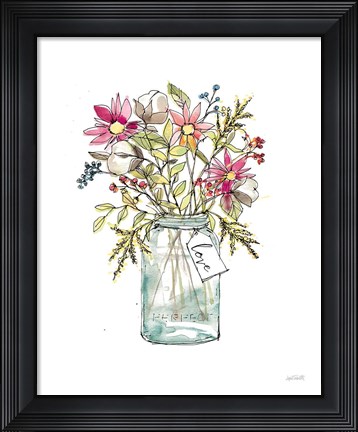 Framed Festive Foliage II Summer Print