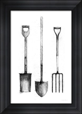 Framed Farm and Garden VII Print