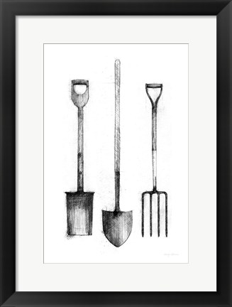 Framed Farm and Garden VII Print