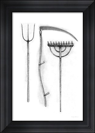 Framed Farm and Garden VI Print