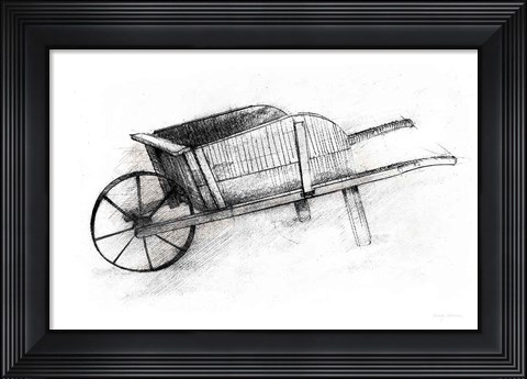 Framed Farm and Garden IV Print