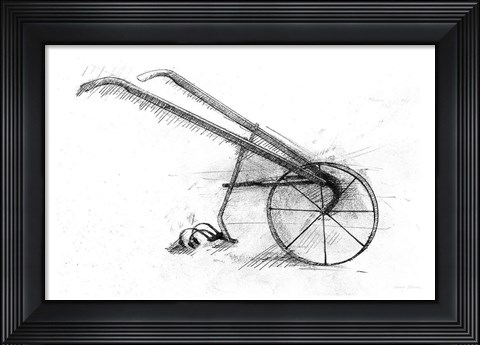 Framed Farm and Garden III Print
