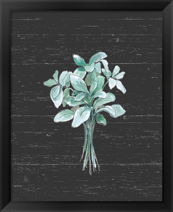 Framed Farmhouse Cotton VI Black No Words Print